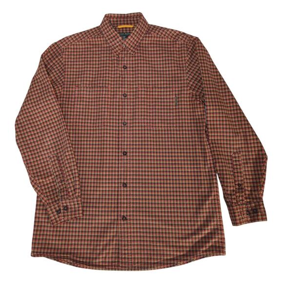 VTG Royal Robbins Mens M Plaid Button Shirt 100 Cotton Made In Hong Kong - Picture 1 of 14